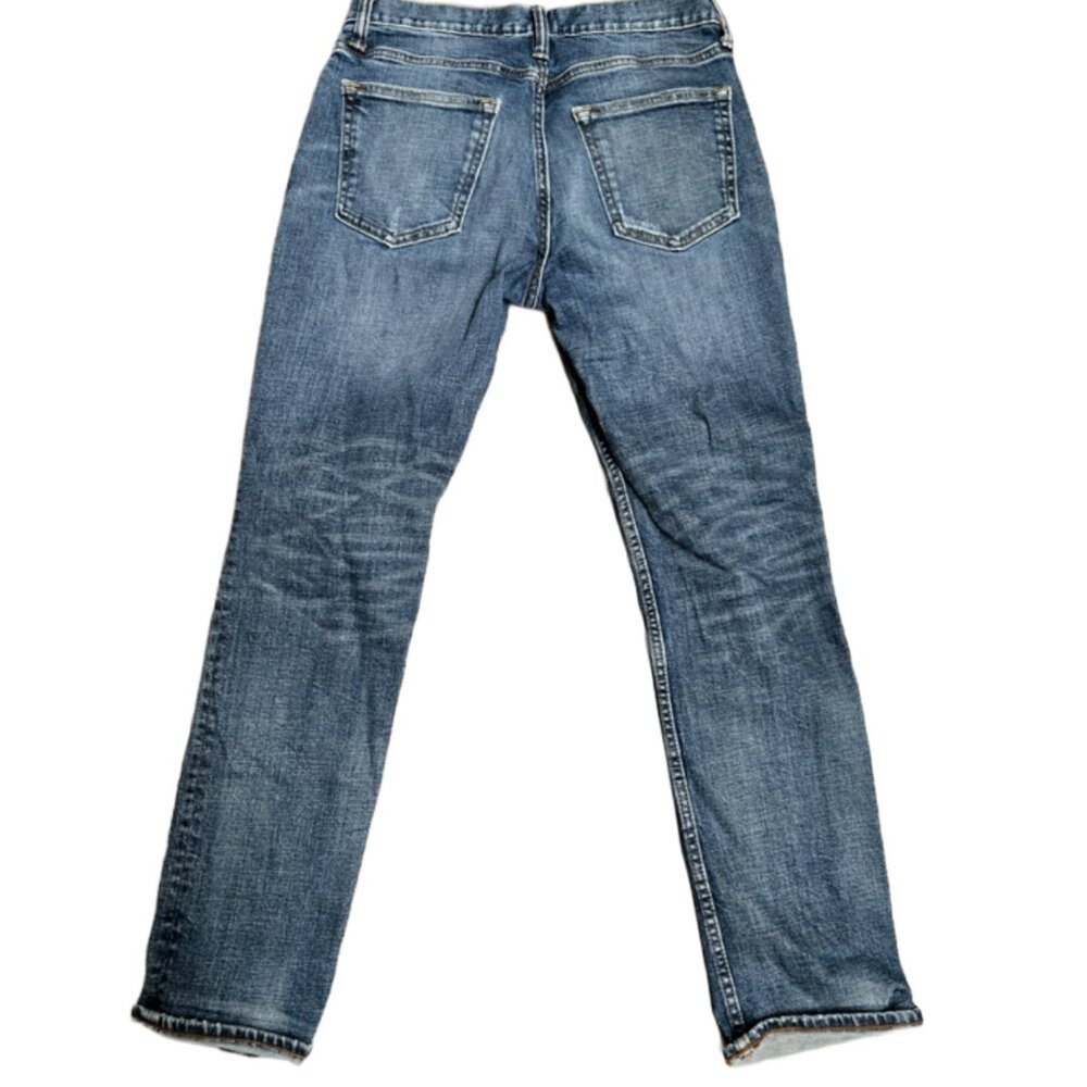 STYLISH 32X34 OLV JAPAN OLV DENIM JEANS HEAVY BLUE COTTON DENIM STRAIGHT LEG - Picture 2 of 6